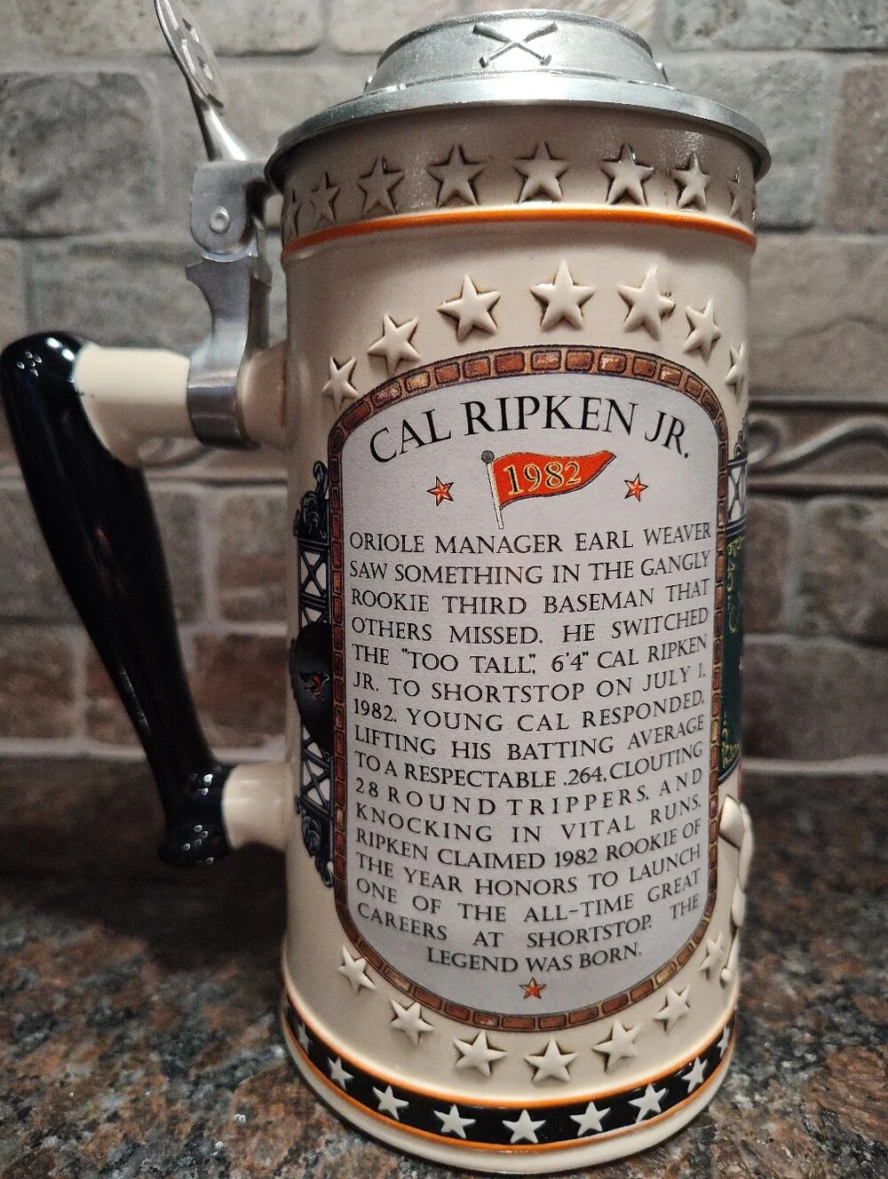 Longton crown ceramic stein